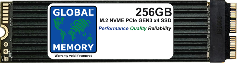 256GB M.2 PCIe Gen3 x4 NVMe SSD WITH HEATSINK FOR MAC PRO 2013